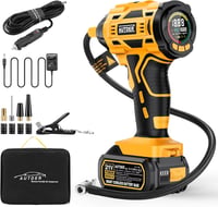AUTDER Akkumulátoros Légkompresszor 180 PSI - Hordozható Autó Pumpa 21V Újratölthető Akkuval és 12V Szivargyújtó Adapterrel, Digitális Kijel 1