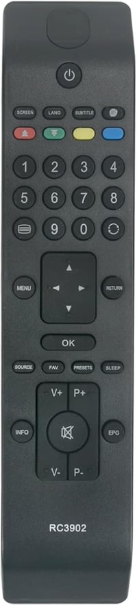 ALLIMITY Univerzális Távirányító Inno Hit TV-hez - Kompatibilis IH22914T19B, IH26916T17B és Más Modellekkel, 10m Hatótávolság, Ergonomikus 1
