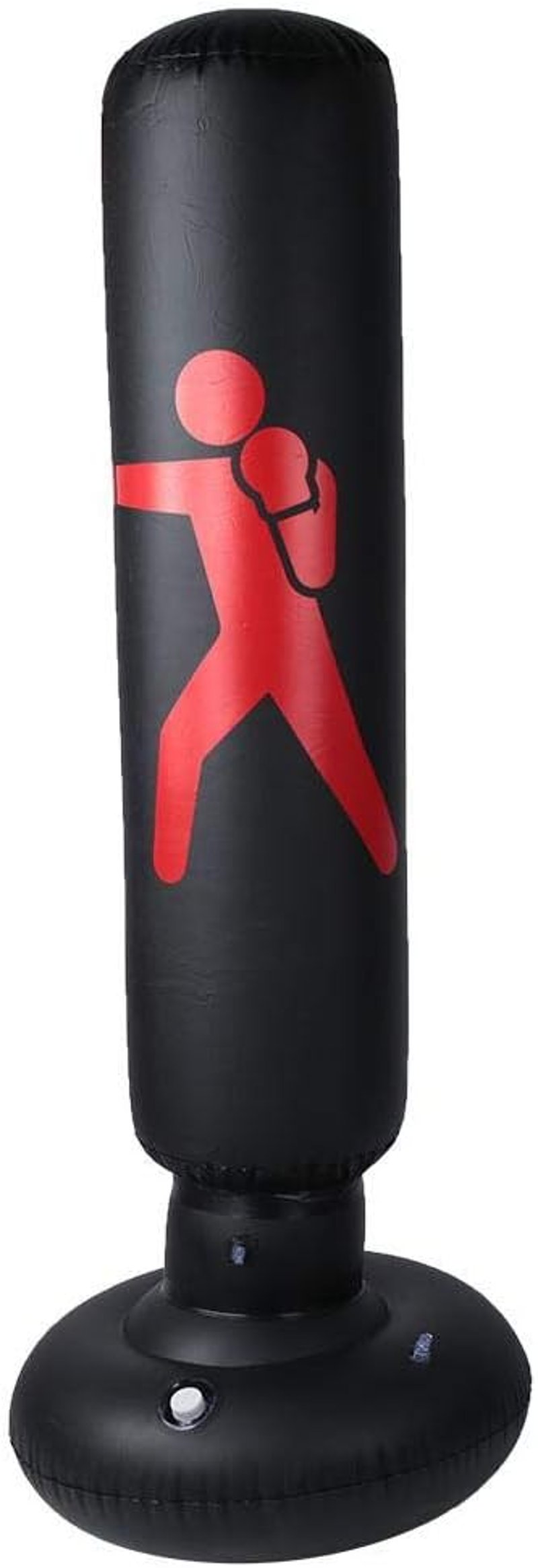 Everlast 160cm-es Felfújható Boxzsák, Szabadon Álló PVC Edzőtorony Felnőtteknek és Tiniknek - Fekete