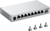 SODOLA 8-Port 2.5Gb Webes Menedzselt Switch 10G SFP+ Porttal - Alumínium Hűtéssel és Mágneses Talpakkal - LACP/QoS/VLAN Hálózati Eszköz Otth 1