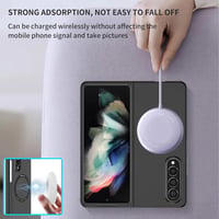Samsung Galaxy Z Fold4 5G mágneses tok - CasurvivePro vékony, ütésálló védőtok, vezeték nélküli töltés, fekete 6