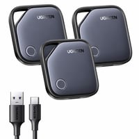 UGREEN Finetrack Bluetooth lokator 3 komada, kompatibilan s Apple Find My, iOS, USB-C punjenje, baterija od 12 mjeseci, za ključeve, prtljagu i putovnice 2