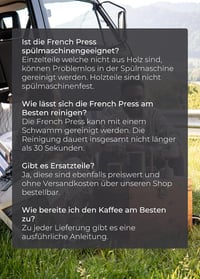Lambda Coffee Duplafalú Termosz Francia Kávéprés 0,6L Fekete 9