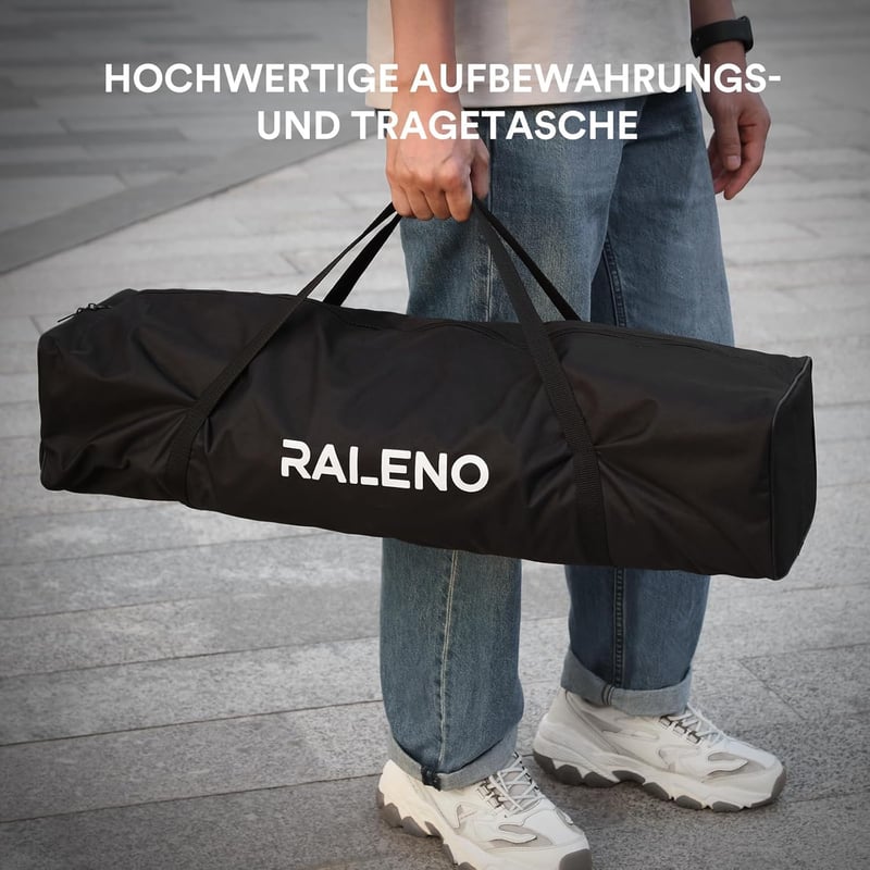 RaLeno Softbox Szett - 50x50cm Fotó Stúdió Világítás, 2db 50W LED Izzóval, 210° Forgatható, 200cm Állvánnyal, Hordtáskával - Fotózáshoz, Vid