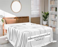 Utopia fehér mikroszálas lepedő 225x255 cm - puha, kefézett felületű 2
