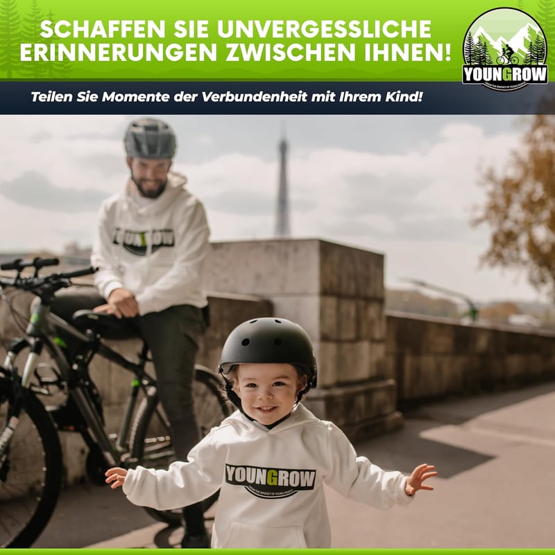 YOUNGROW Első Gyermekülés Kerékpárra - 2-6 Éves, 24kg-ig, MTB Kompatibilis