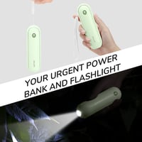 JISULIFE Kézi Ventilátor - Hordozható, Újratölthető, USB-s, 21 Órás Üzemidő, Mentazöld 7