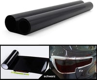 YAOBLUESEA Univerzális Autófólia 200x40cm - Fekete PVC Fényszórófólia, Vízálló, UV-Védő, Hőálló, Karcolásmentes Autómatrica Lámpákhoz 5