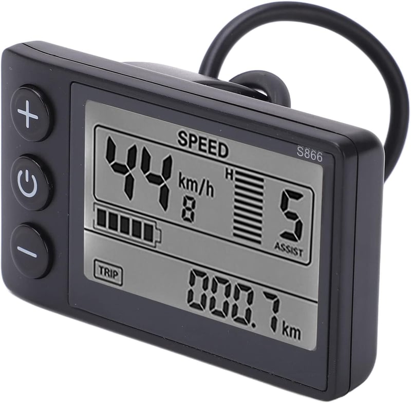 BAFANG S866 LCD kijelző elektromos kerékpárhoz, vízálló, 24V/36V/48V