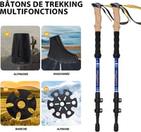 Wedo 3 részes alumínium túrabot 65-135cm, Nordic walking és Camino túrákhoz 9