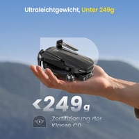 DEERC D10 Összecsukható Drón 2K HD Kamerával - FPV Élő Videó, Gesztus Vezérlés, Szelfi Mód, Magasságtartás, Kezdőknek, 2 Akkumulátorral és H 13
