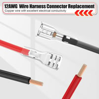 Exogio Kábelköteg Csatlakozó 12V Peg-Perego Járművekhez - 12AWG Vezeték Biztosítékkal, Akkumulátor Adapter Gyerekjárművekhez, Kék 3