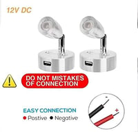 SUPAREE 12V-os LED belső világítás autóba, lakókocsiba, hajóba - 2 db 7