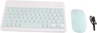 Yunseity 10"-es ultravékony Bluetooth billentyűzet és egér szett tabletekhez - Zöld 7