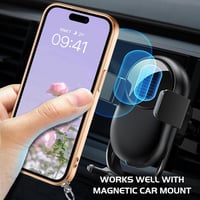 iPhone 15 Lila Mágneses Védőtok Nyakpánttal és Ütésálló Gyűrűvel 4