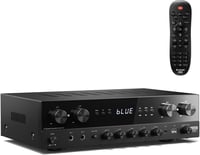 Donner 1000W Sztereó Erősítő - 4 Csatornás Bluetooth 5.0 Házimozi Receiver USB/FM/RCA/Optikai Bemenetekkel, Karaoke Funkcióval, Távirányítóv 1