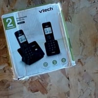 VTech CS2001 DECT bežični telefon s 2 slušalice, filtriranje poziva, domet 300 m, crni - vidljivo korišteno 2