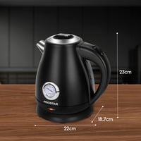 Aigostar Adrian retro vízforraló analóg hőmérővel, 2200W, 1,7L, fekete 3