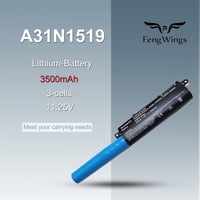 FengWings 3500 mAh A31N1519 laptop akkumulátor Asus X540, R540, F540 sorozathoz - Kompatibilis X540LA, X540LJ, X540SA, F540LA modellekkel, f 5