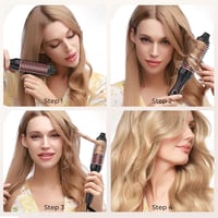 Atopskins Keratin Hőkefe 38mm - Ionos Hajformázó Kefe 120-210°C Hőmérséklet Szabályozással, Argánolaj és Turmalin Bevonattal, Dúsító Hajkefe 8