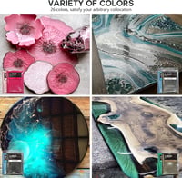 ANRZO Epoxy Gyanta Színező Mica Por Pigment - Gyertyakészítéshez, Ajakfényhez, Fürdőbombához, Slime Készítéshez - Vörös Színben 3