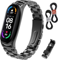 Xiaomi Mi Band 5 Állítható Rozsdamentes Acél Pótszíj 1