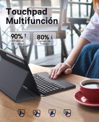 Samsung Galaxy Tab S9 11" mágneses billentyűzet, érintőpaddal és S-Pen tartóval - Earto, fekete 3