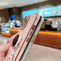 Samsung Galaxy A71 rózsaszín űrhajós tok rejtett állvánnyal 5