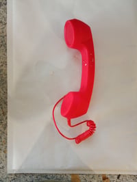 Kyduu retro telefonska slušalica s USB-C priključkom, tipkom za javljanje, kompatibilna s Androidom i iPhoneom 15, crvena, rabljeno 2