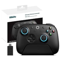 8Bitdo Ultimate 2 Vezeték Nélküli Kontroller PC és Android Eszközökhöz - MTR Joystick, RGB Fények, Állítható Ravaszok, Töltőállomás, Fekete 1