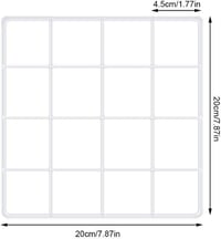 Fehér fotórács fali dekoráció 20x20 cm - Stílusos fotófal 2