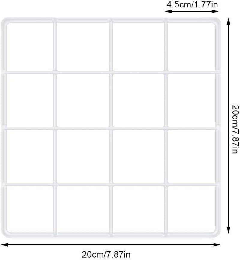 Fehér fotórács fali dekoráció 20x20 cm - Stílusos fotófal