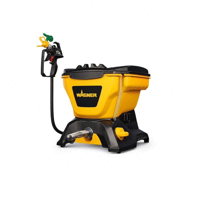 Wagner Airless Control 150 M festékszóró rendszer falfestékekhez, lakkkokhoz — 7,5 méter tömlő hiányzik (állapot: lásd a 2. képet)