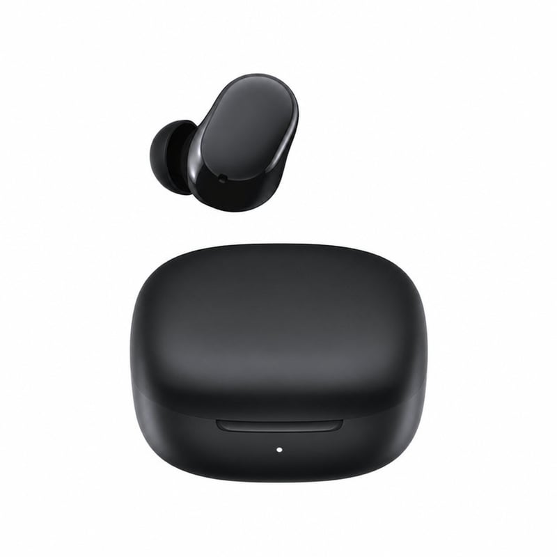Căști Bluetooth Xiaomi Redmi Buds 6 Play, Negre – Incomplete (lipsesc încărcătorul USB și un dop de silicon), 36h (stare: vezi a doua imagine)