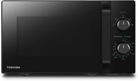 Toshiba MW2-MM20PF(BK) Mikrohullámú Sütő, 20 Literes, 800W, 5 Teljesítményszint, Kiolvasztás Funkcióval, Belső LED Világítással, Fekete 1