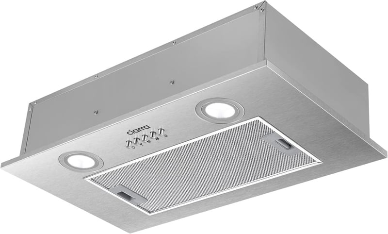 Ciarra CBCS5913A Páraelszívó Alap, 52 cm Széles, 300 m³/h Teljesítmény, Rozsdamentes Acél, LED Világítás, 3 Fokozat, Alumínium Zsírszűrő, CB