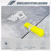 Storystore Csempe Szintező Rendszer - 500 db Standard Fül 3 mm Fugaszélességhez - Burkolási Segédeszköz 3-12 mm Vastagságú Csempékhez 3