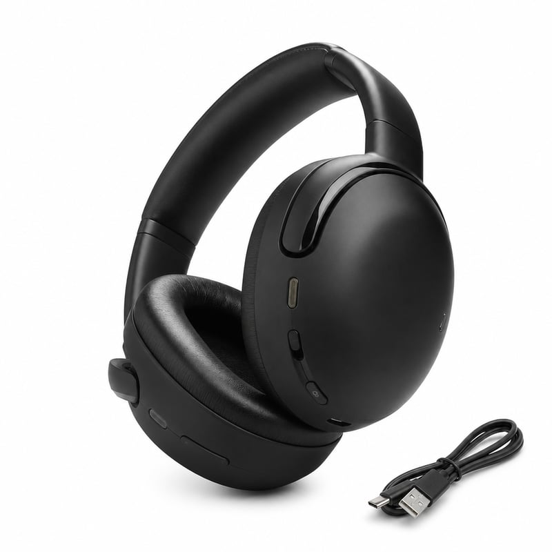 Căști wireless Bluetooth JBL Tour One M3 — defecte, pentru piese: difuzorul drept este defect, butonul de volum este defect (stare: vezi a doua imagine)