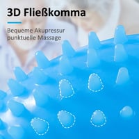 MISITU Kézerősítő Edzőlabda Szett - 2 db Kék Masszázslabda Kézterápiához, Ujjerősítő, Rehabilitációs Edzés, Stresszoldó Kézizom Erősítő 4