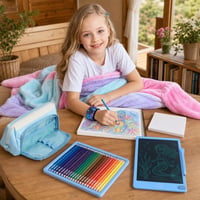 Školský kreatívny balík: deka + peračník + 36 ceruziek + náplň do bloku + 8,5" LCD tabuľka 1