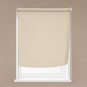 Rulou semitransparent Blindecor Ara, maro deschis, 160x175 cm, dimensiune material — rulou, fără mecanism (stare: vezi a 2-a imagine)
