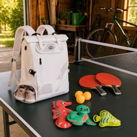 Ping-pong paket za garažu: 1x ruksak za 2 reketa s pretincem za tenisice + 3x neoprenske životinje za ronjenje 1