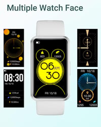HUAKUA Okosóra Lépésszámlálóval - Nagy Kijelzős, Vízálló Fitnesz Tracker, App Nélkül 8