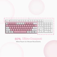 Redragon K617 RGB Mechanikus Gamer Billentyűzet - 60% Kompakt, 61 Gombos, Vezetékes, Lineáris Piros Kapcsolókkal, Pro Driver Támogatással 4