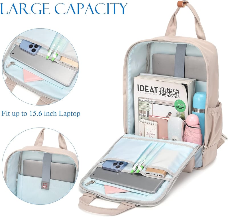 Myhozee 15,6" Laptoptartós Hátizsák Diákoknak - Szürke