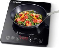 AMZCHEF Hordozható Indukciós Főzőlap - 2000W Teljesítmény, 10 Fokozat, 60-240°C, Fekete Üvegfelület, Időzítővel, Túlmelegedés Elleni Védelem 1