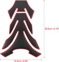 F FIERCE CYCLE Piros 3D PVC Motorkerékpár Tank Pad - Vízálló Üzemanyagtartály Védő Matrica - Univerzális Robogókhoz, Crossmotorokhoz 3
