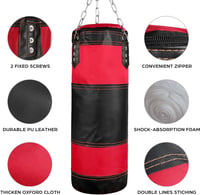 Odoland 7 az 1-ben Boxzsák Szett Gyerekeknek - 60 cm Boksz Zsák, 6 oz Kesztyű, Lánc, Karabiner, Védőszalagok - Kickbox, MMA, Harcművészet Ed 3