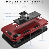 iPhone XR Piros Védőtok - 12ft Ütésálló, Mágneses Autótartóval 4