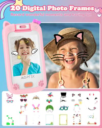 AGPTEK 32GB Gyerek MP3 Lejátszó Kamerával és Játékokkal, 2,8" Kijelző 3